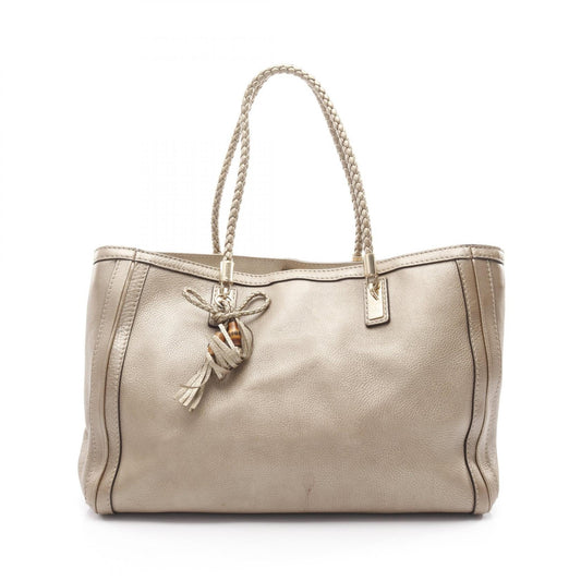 Gucci Bella Bamboo Leather Tote Bag