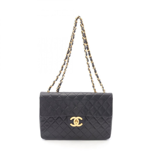 Chanel Deauville Matelasse 34 Lambskin Shoulder Bag