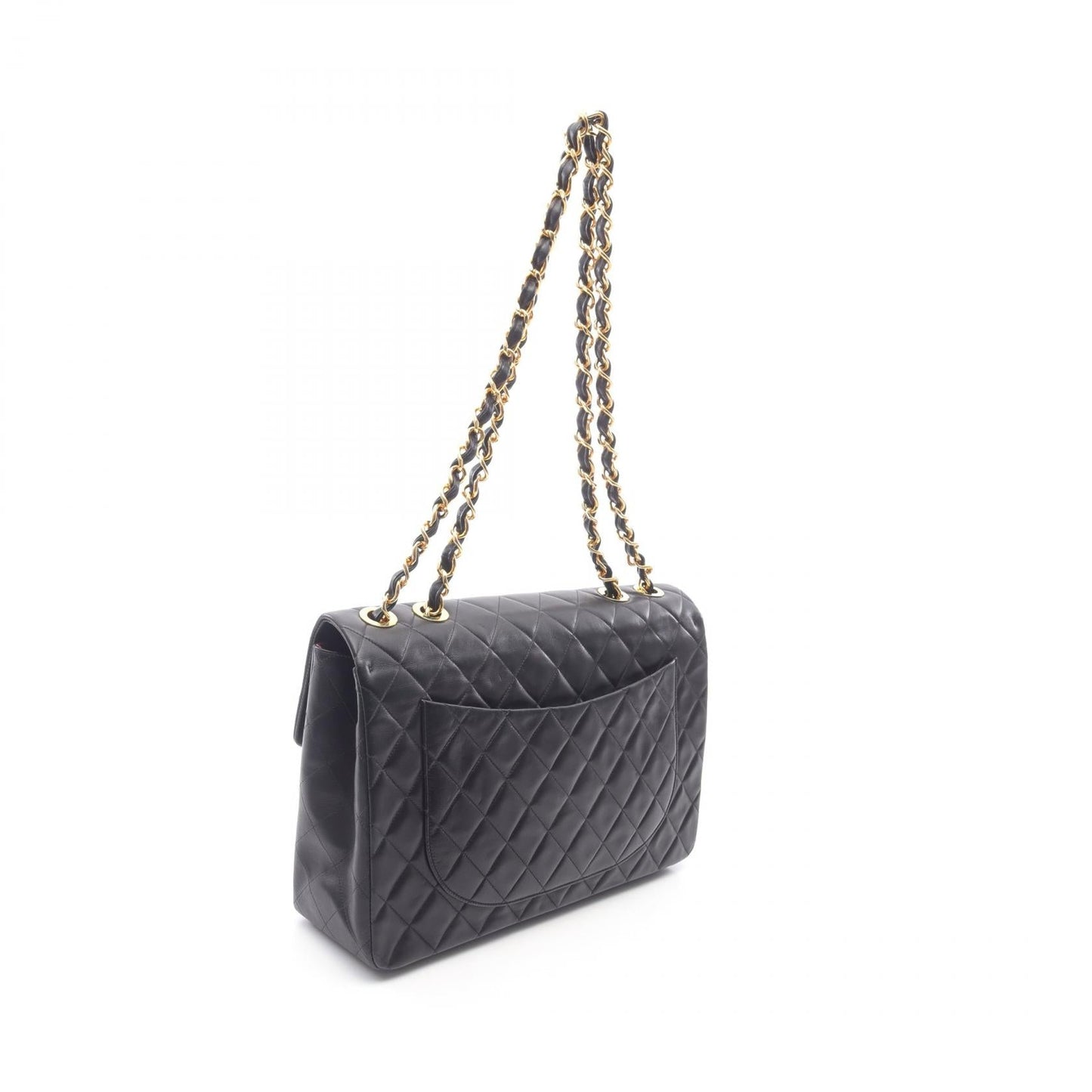 Chanel Deauville Matelasse 34 Lambskin Shoulder Bag