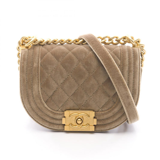 Chanel Boy Chanel Mini Matelassé Fabric Shoulder Bag