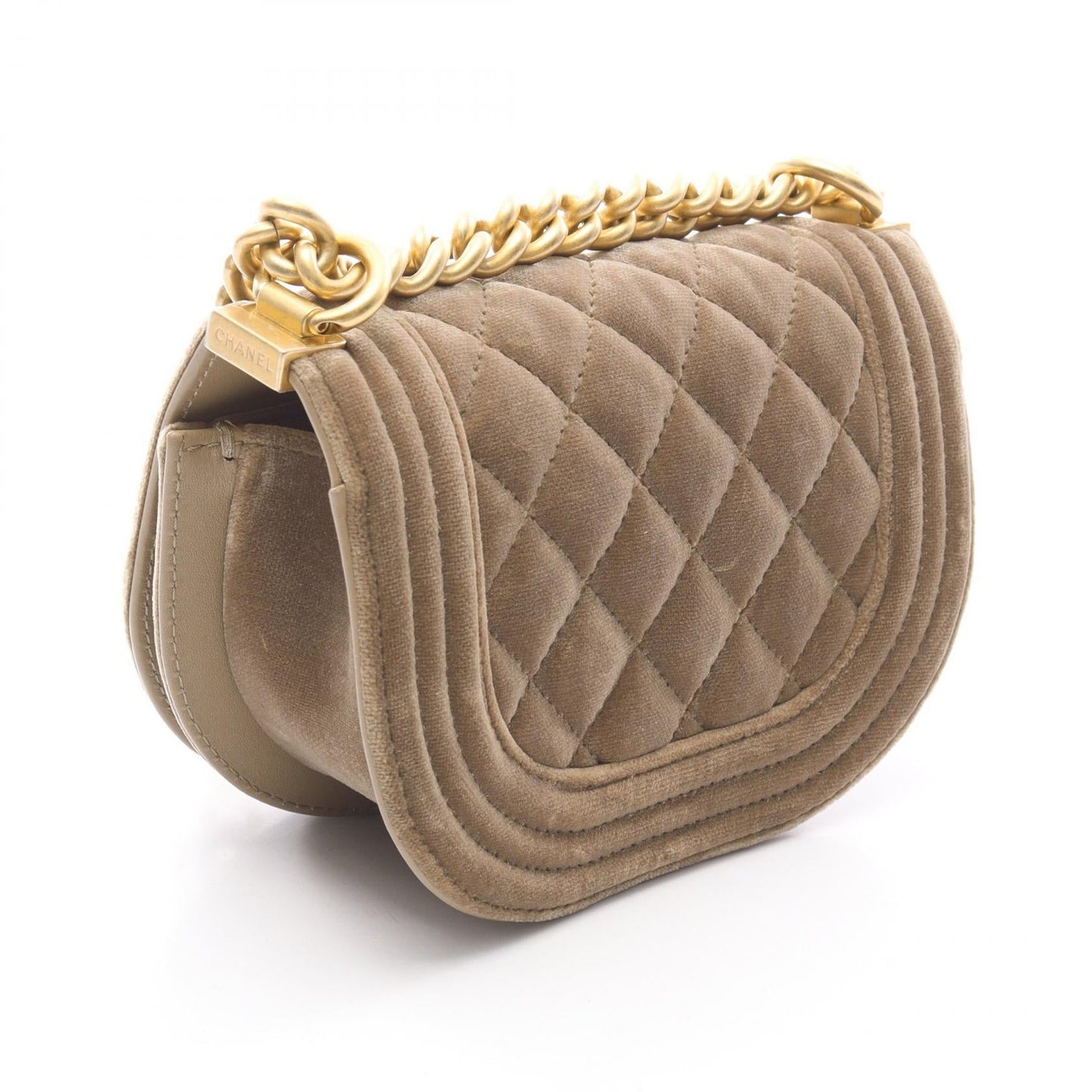 Chanel Boy Chanel Mini Matelassé Fabric Shoulder Bag