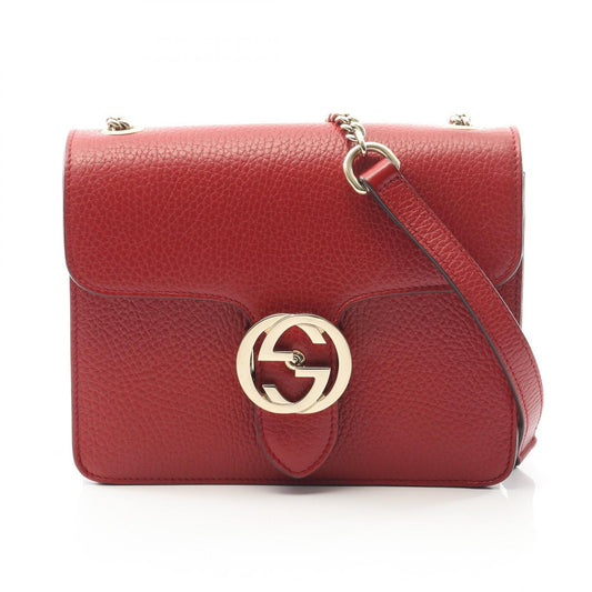 Gucci Interlocking G Leather Shoulder Bag