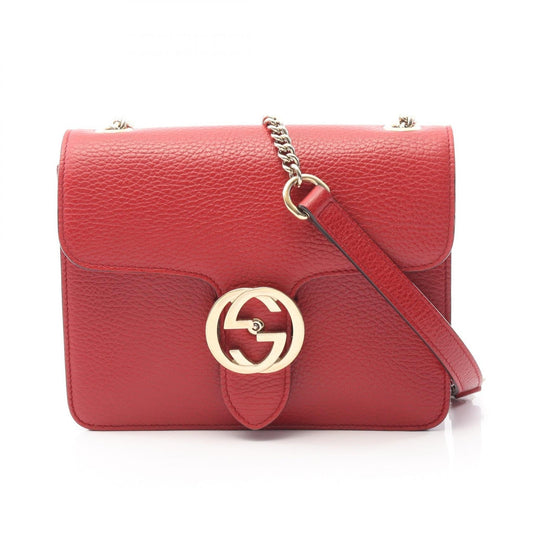 Gucci Interlocking G Leather Shoulder Bag