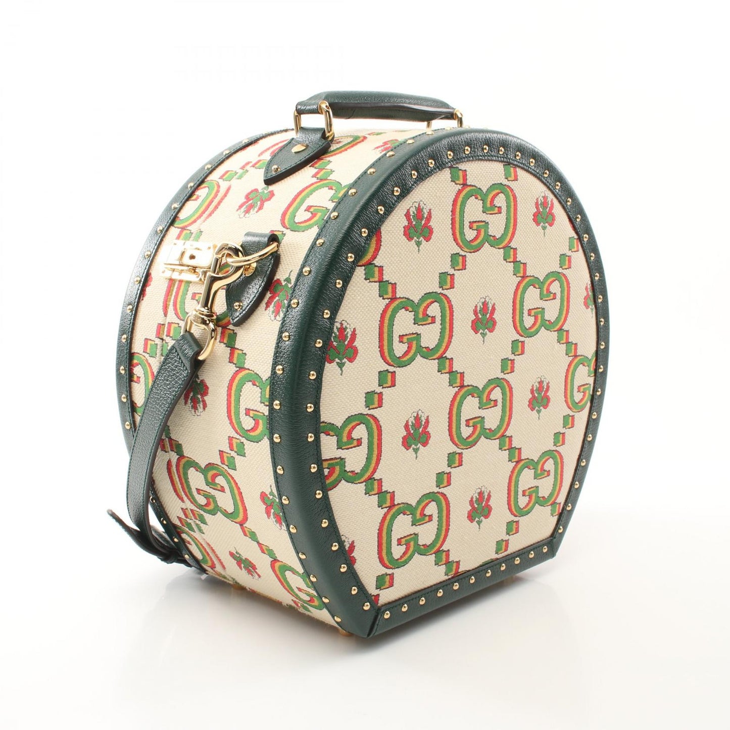 Gucci GUCCI100 CENTENNIAL GG Flower Jacquard Coated Canvas Handbag