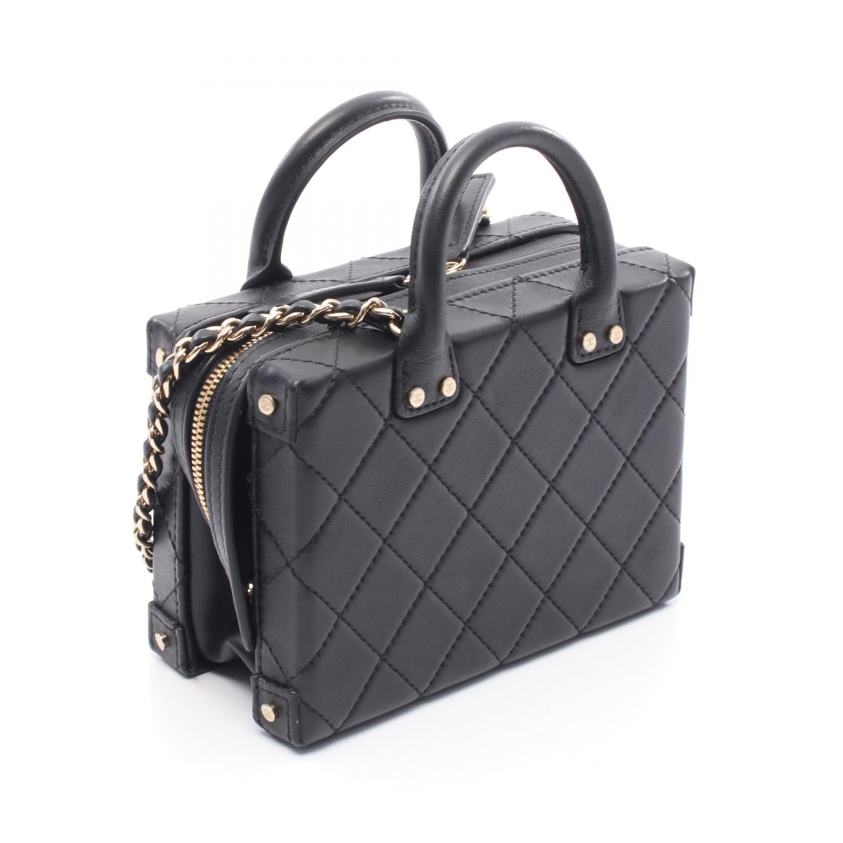 Chanel Small Vanity Case Leather Shoulder Shoulder Bag - Rovelle Bags