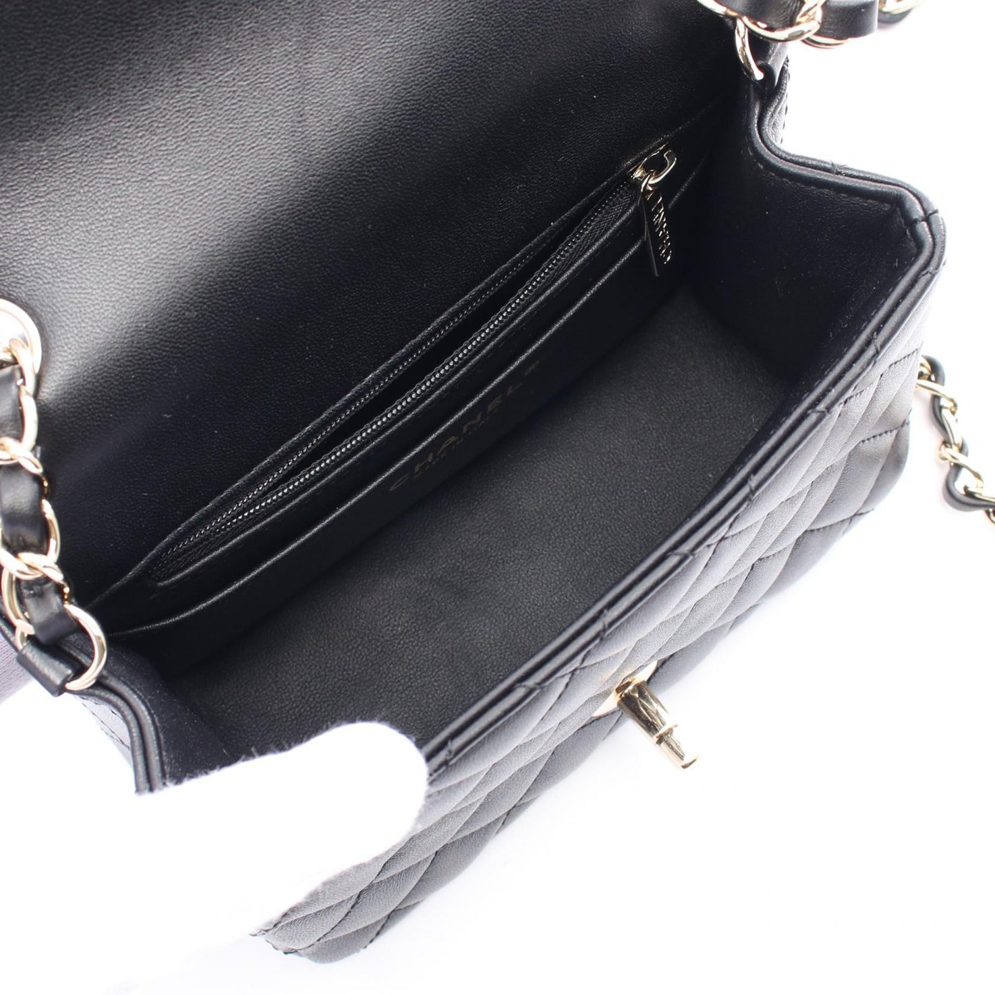 Chanel Mini Matelassé Lambskin Shoulder Bag