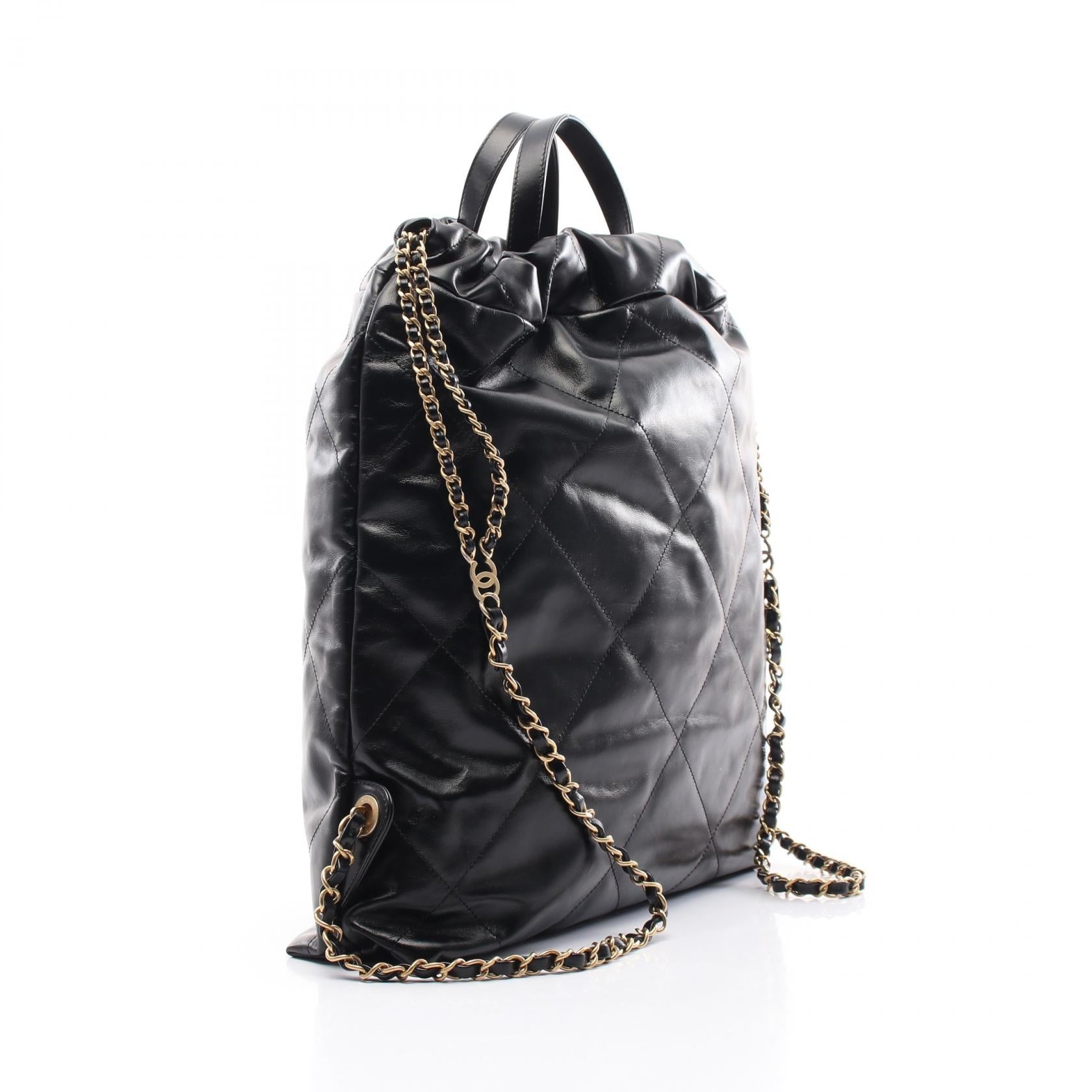 Chanel 22 Leather Backpack Backpack - Rovelle Bags