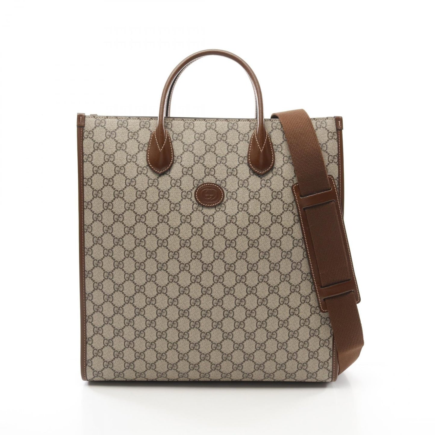 Gucci Interlocking G GG Supreme Coated Canvas Tote Bag