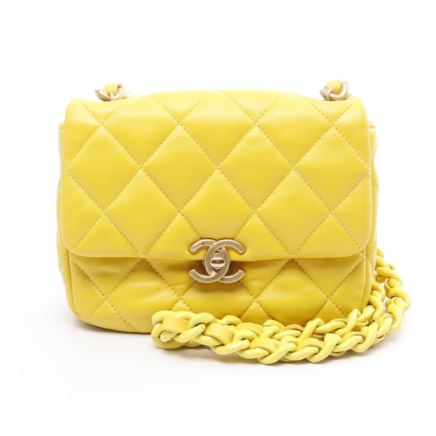 Chanel Mini Matelassé Lambskin Shoulder Bag