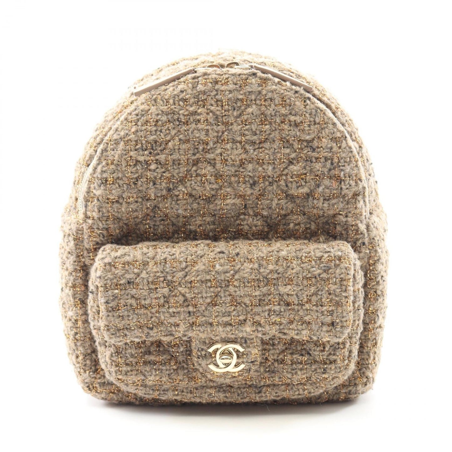Chanel Matelassé Fabric Leather Backpack