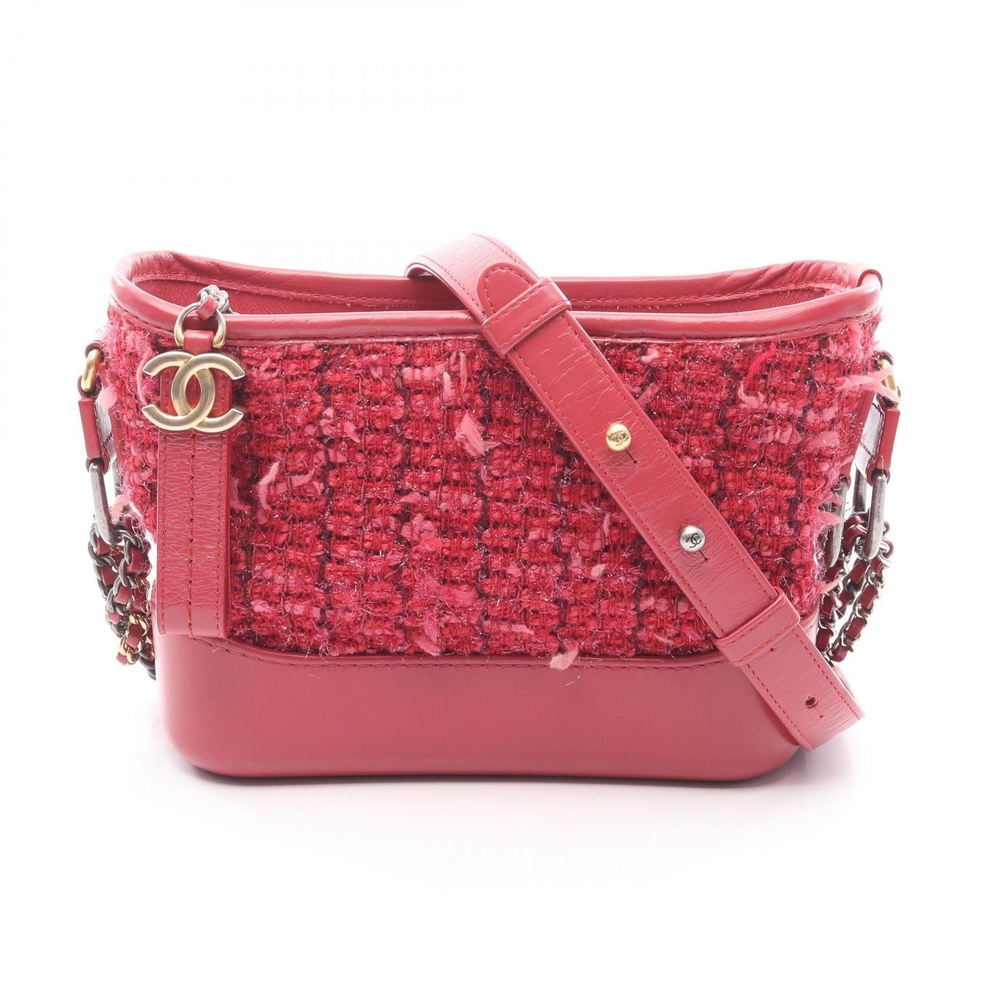 Chanel Gabrielle de Chanel Fabric Leather Shoulder Bag