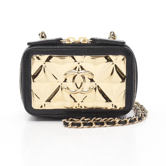 Chanel Matelasse Vanity Mini Card Case Lambskin Shoulder Bag