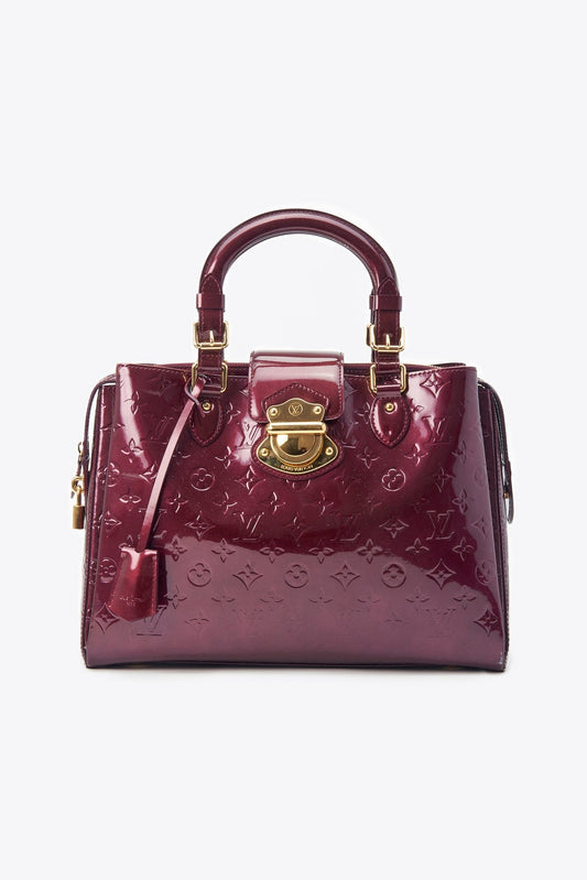 Louis Vuitton Melrose Bag in Amarante Vernis Leather