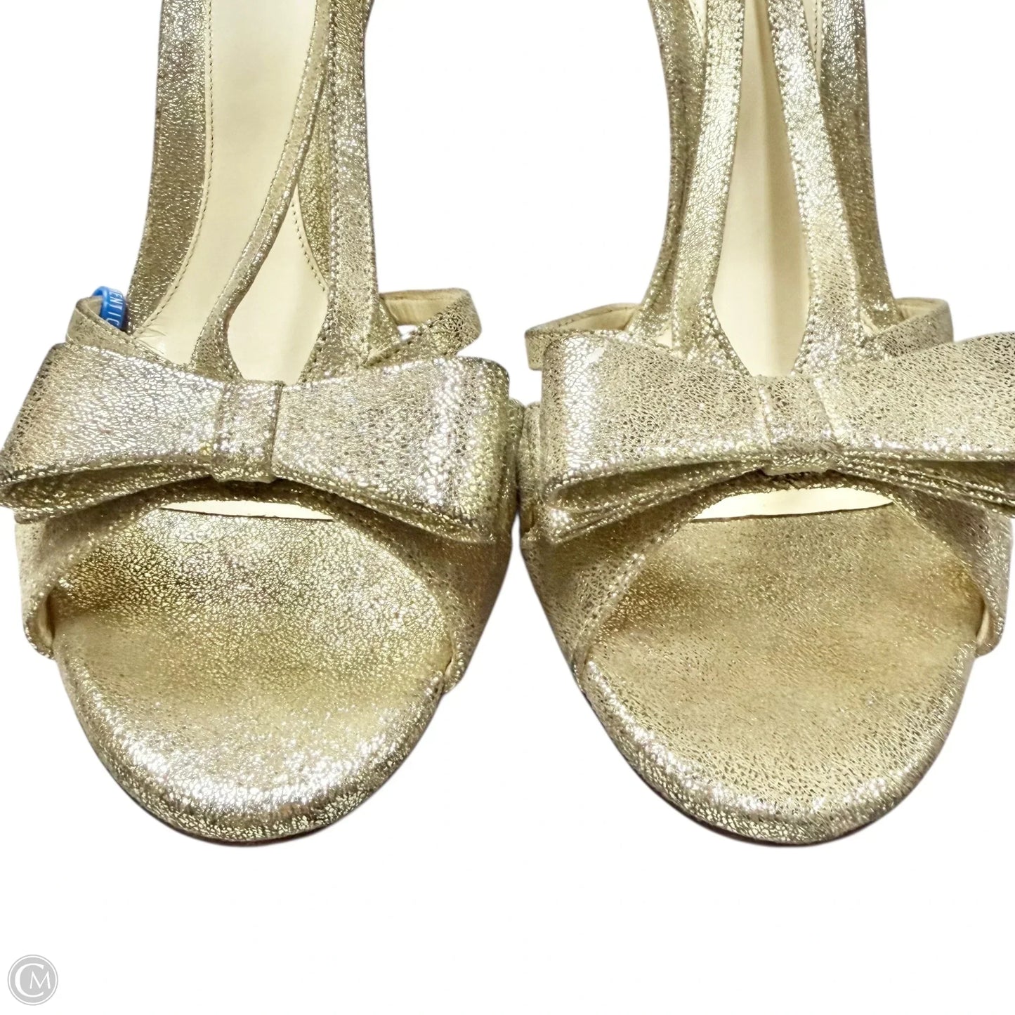 Sandals Luxury Designer By Fendi In Gold, Size: 10