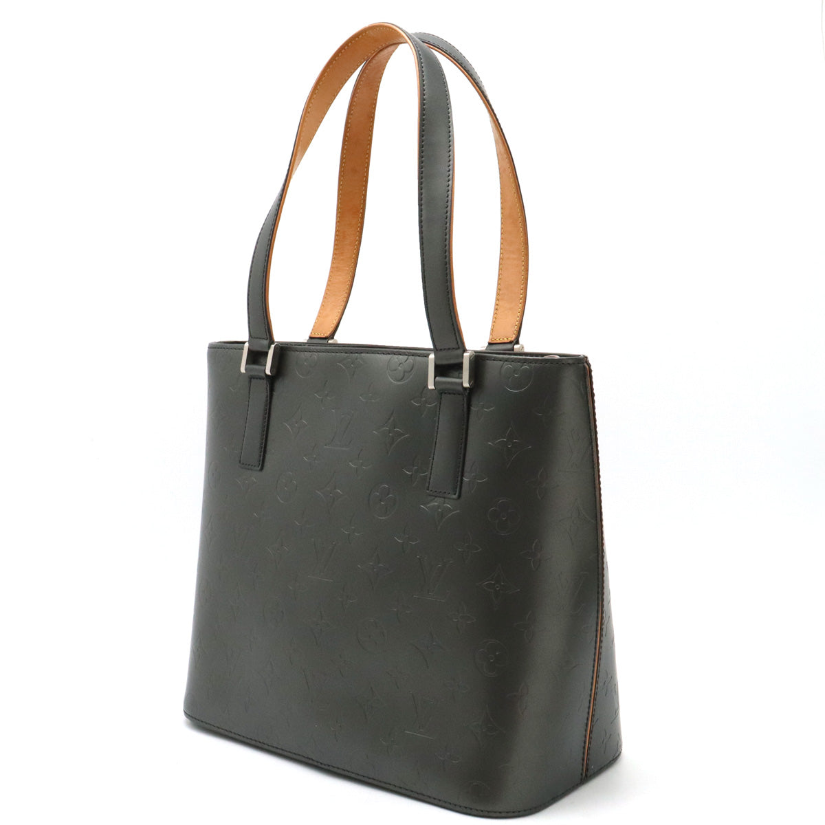 Louis Vuitton Louis Vuitton Monogram Mat Stockton Bag Shoulder Bag Shoulder Leather Noir Black M55112