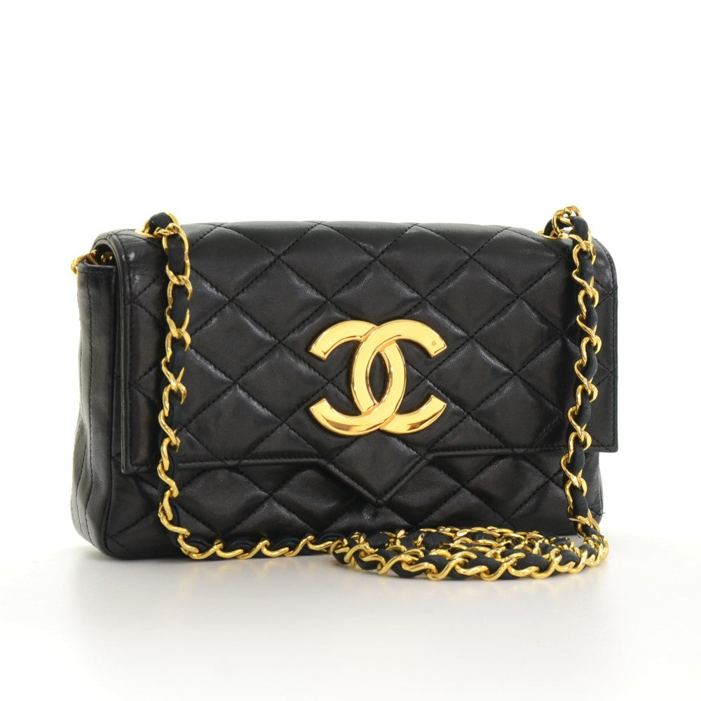 Chanel Quilted Leather Single Flap Handbag
