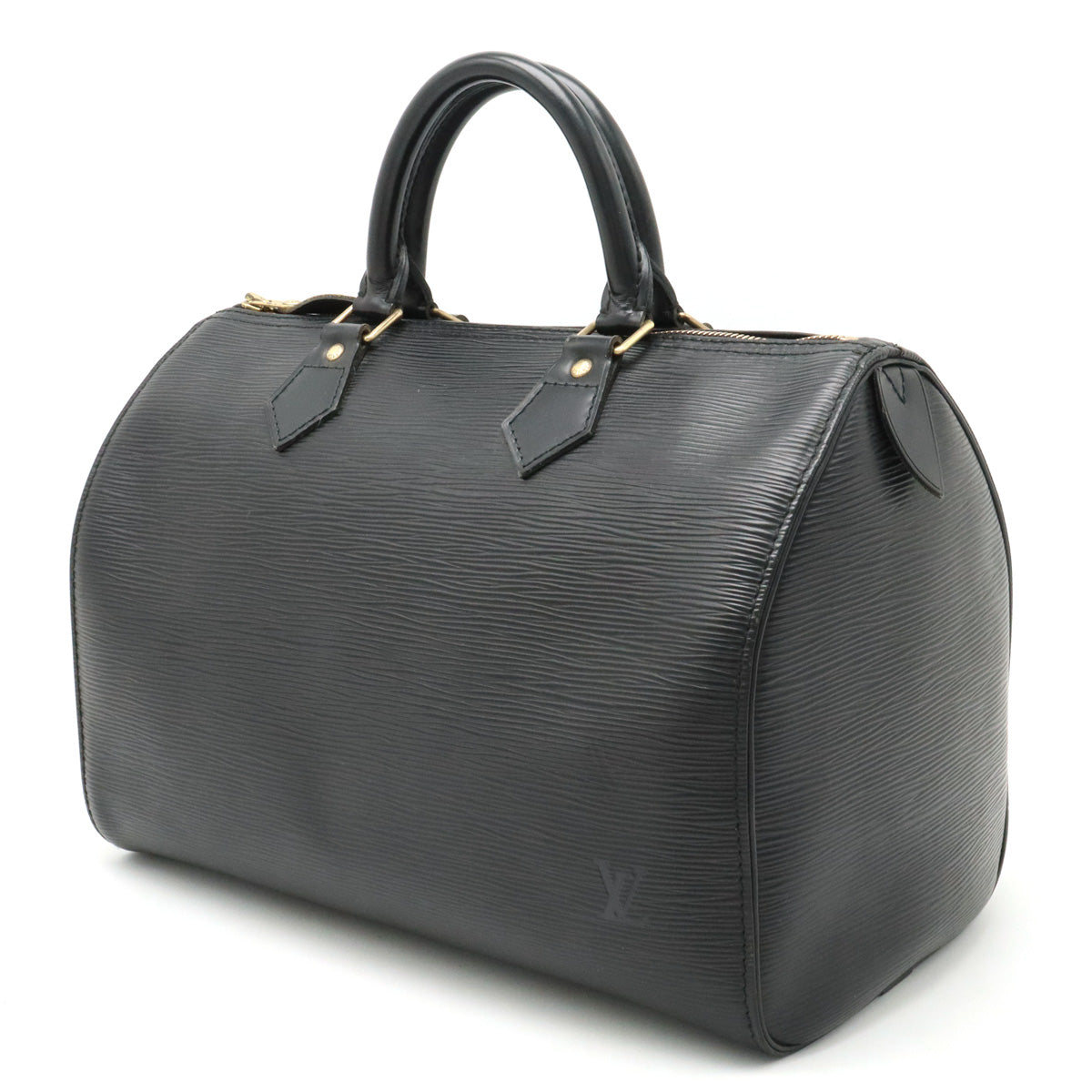 Louis Vuitton Louis Vuitton Epic Speed 30 Boston Bag Black Black Black Gold M43002