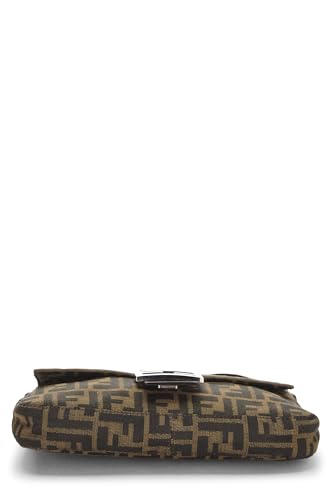 Fendi, Brown Zucca Canvas Baguette, Brown