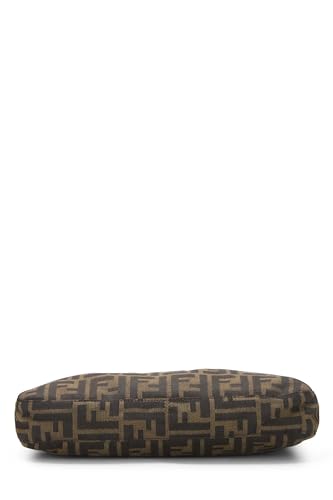 Fendi, Brown Zucca Canvas Shoulder Bag, Brown