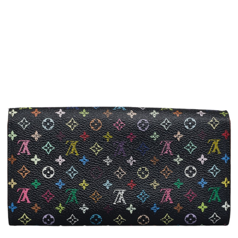 Louis Vuitton Monogram M60668 Long Wallet PVC Black Multicolor