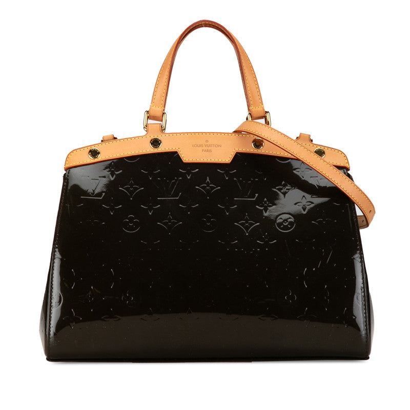 Louis Vuitton Monogram Vernis Blair MM Handbag Shoulder Bag 2WAY M91619 Amarant Pearl Patent Leather Louis Vuitton
