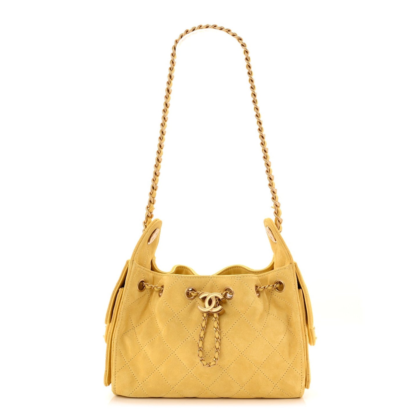 Chanel Suede Quilted Mini Chanel 25 Handbag - Rovelle Bags