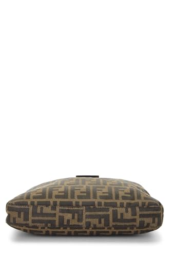 Fendi, Brown Zucca Canvas Shoulder Bag, Brown