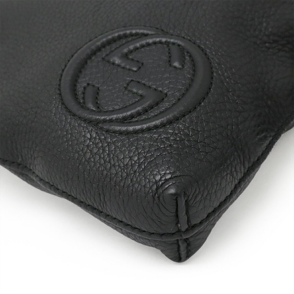 Gucci Soho Interlocking G Logo Leather Shoulder Bag