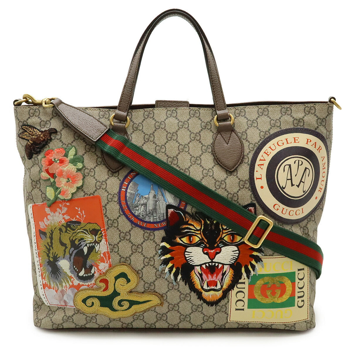 Gucci Soft GG Supreme 2way Tote Bag