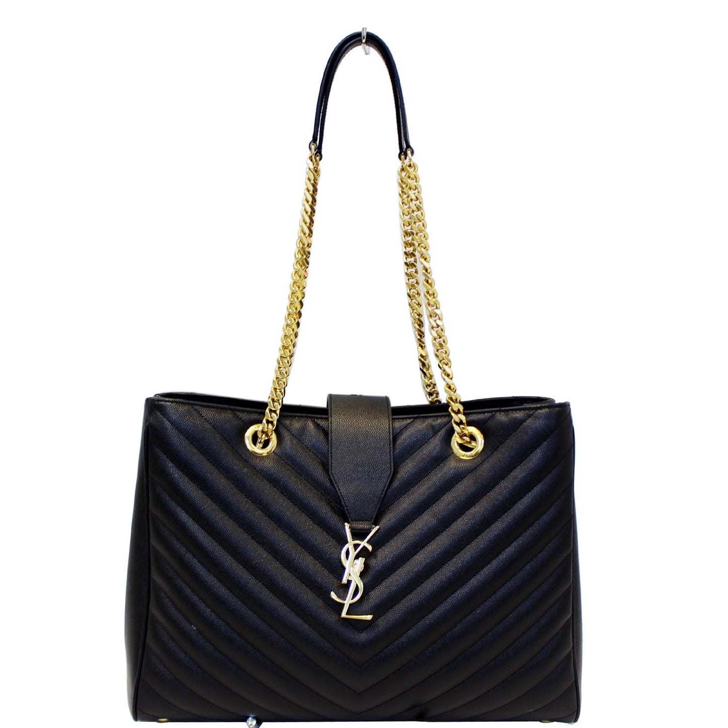 Saint Laurent Monogram Matelassé Black Tote Bag