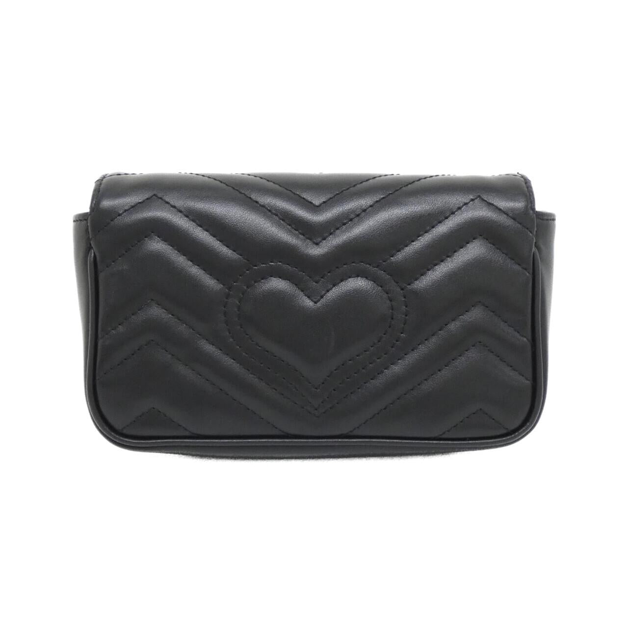 Gucci GG MARMONT Quilted Chevron Leather Shoulder Bag