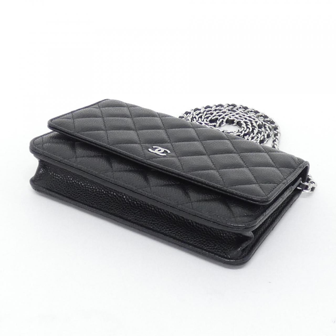 Chanel Timeless Classic Caviar Skin Wallet on Chain