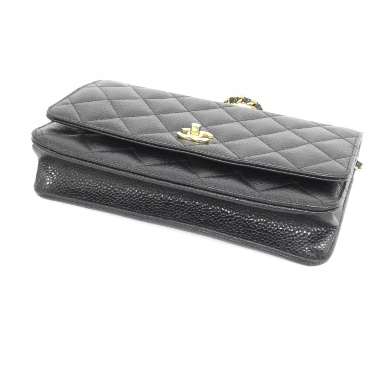 Chanel AP4241 Caviar Wallet on Chain