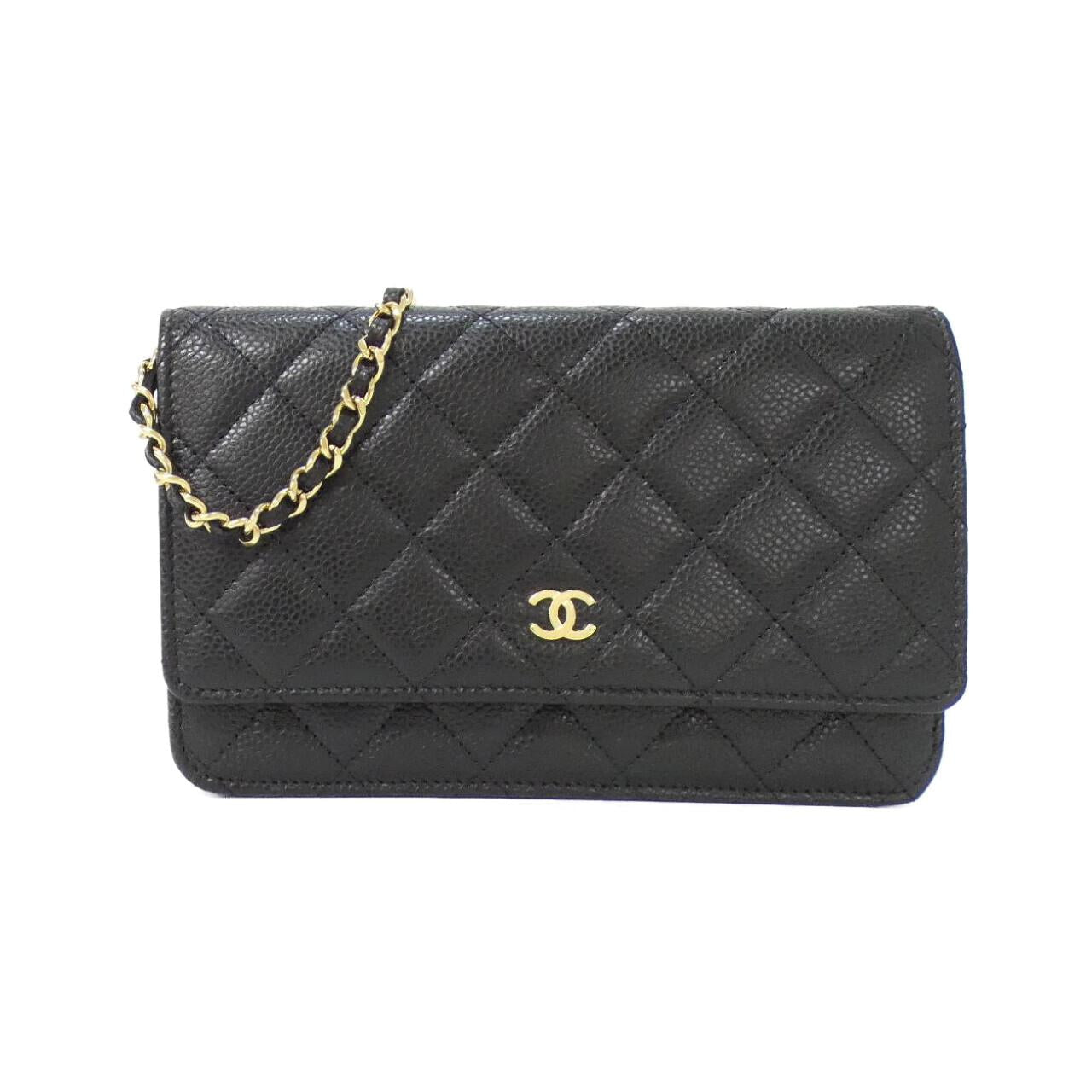 Chanel Timeless Classic Caviar Skin Wallet on Chain