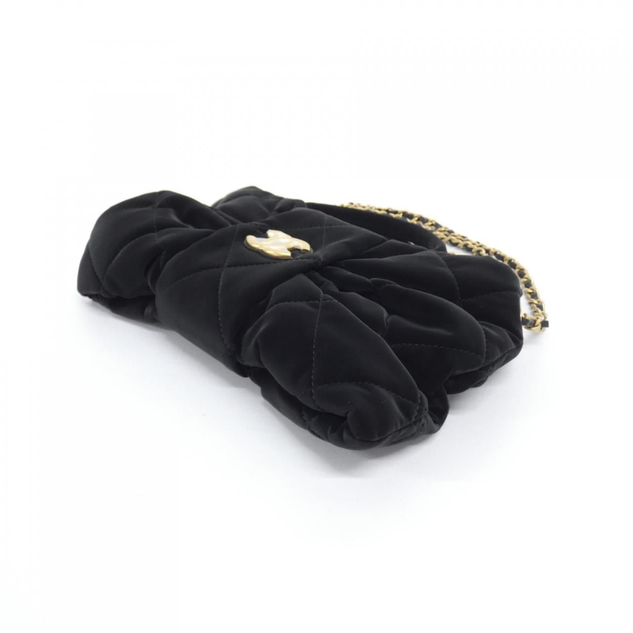 Chanel AS5849 Velvet Effect Nylon Shoulder Bag