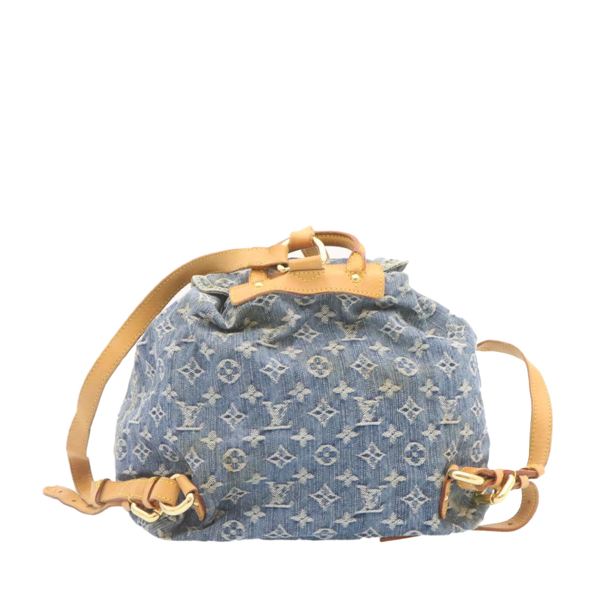 LOUIS VUITTON Monogram Denim Sac a Dos GM Backpack Blue M95056 LV 23405