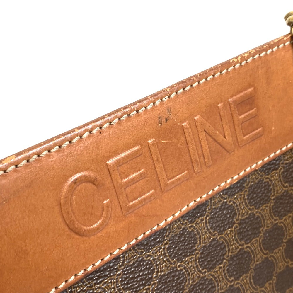 CELINE Tote Bag PVC / Leather Brown Macadam Women