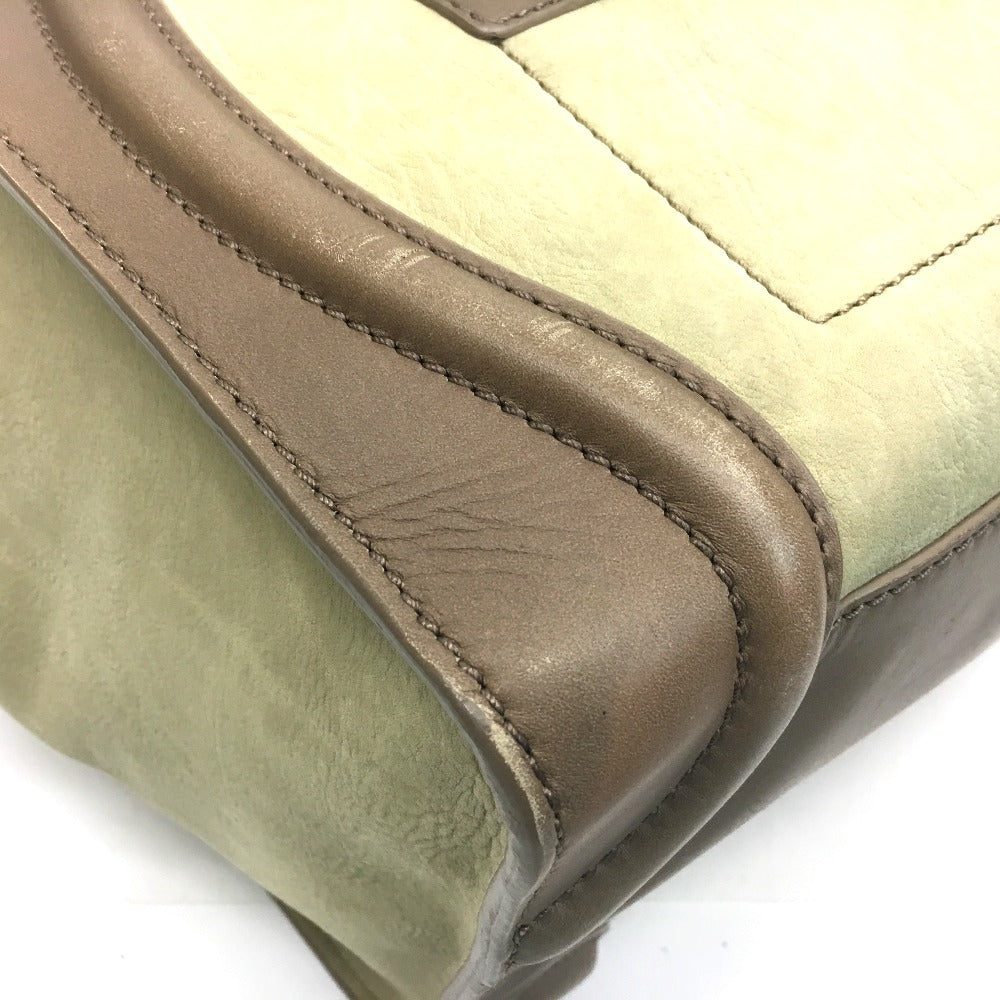 CELINE Handbag leather beige Mini shopper Luggage Women Secondhand
