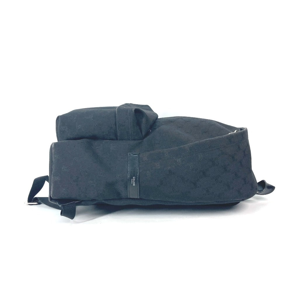 CELINE Backpack Canvas leather black triomphe logo mens