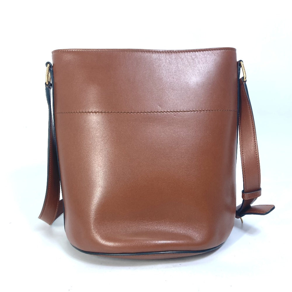CELINE Shoulder Bag leather Brown BUCKET MAILLON TRIOMPHE Maillon Triomphe Bucket Bag Women