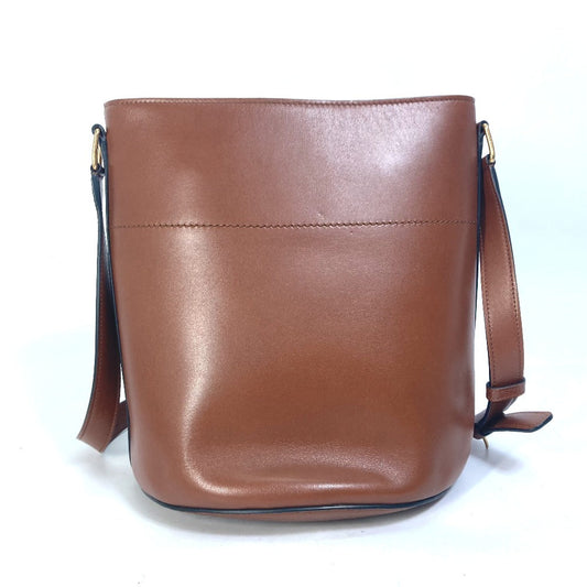 CELINE Shoulder Bag leather Brown BUCKET MAILLON TRIOMPHE Maillon Triomphe Bucket Bag Women