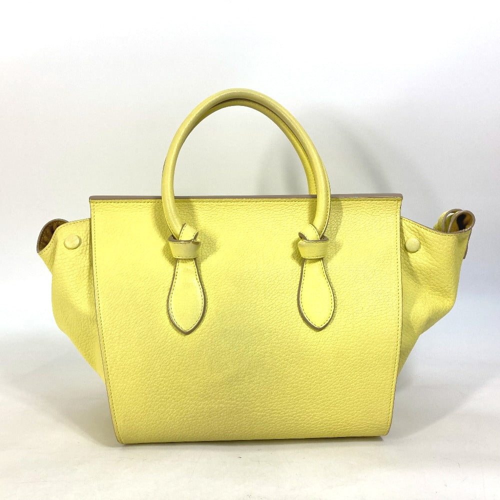 CELINE Handbag leather yellow Tote Bag belt bag Thai Mini Thai Bag Women Secondhand
