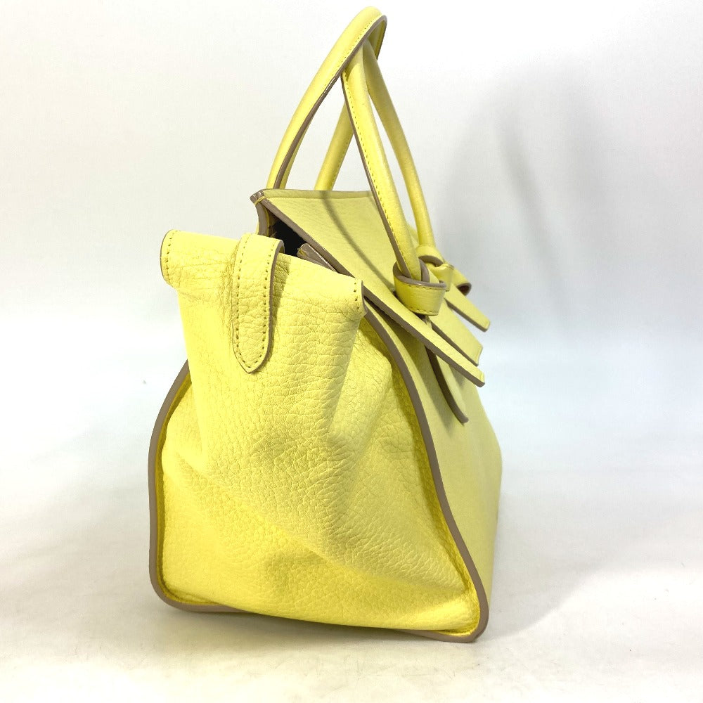 CELINE Handbag leather yellow Tote Bag belt bag Thai Mini Thai Bag Women Secondhand