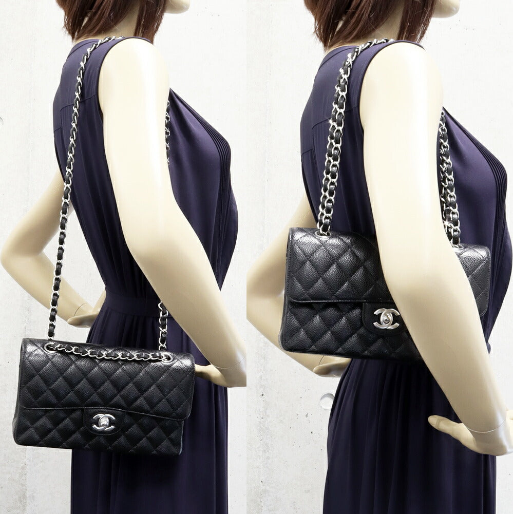 Chanel Grained Calfskin Classic Small 2way Bag A01113