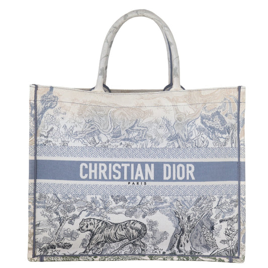 Dior Book Tote Large Toile de Jouy