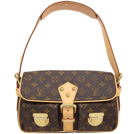 LOUIS VUITTON 2008 Made Canvas Monogram Hudson Pm Brown