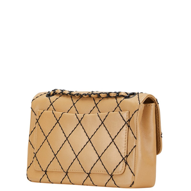 Chanel Matelasse Wild Stitch Lambskin Shoulder Bag