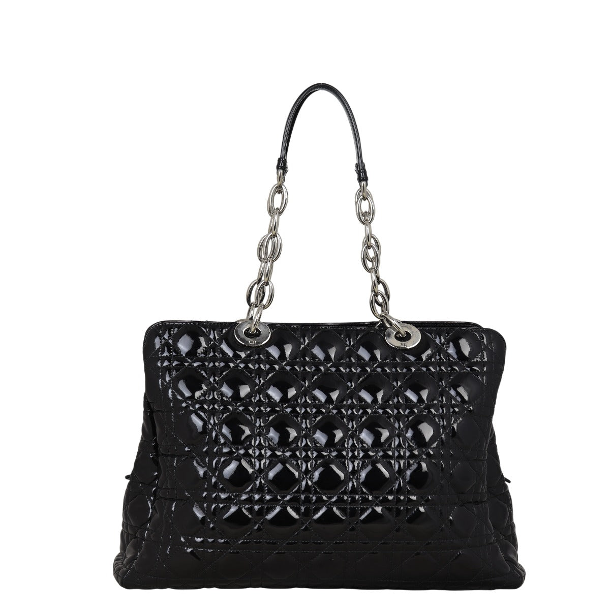 Dior Cannage Shopping Tote Patent