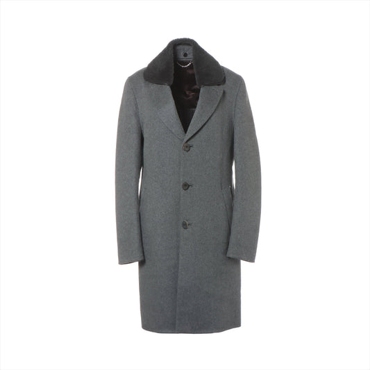 Louis Vuitton 15AW Wool x Casemira Coat 46 Grey RM152M Removable