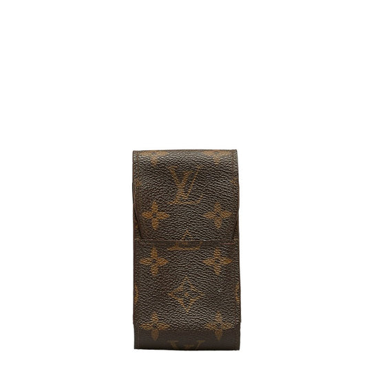 Louis Vuitton Monogram Cigarette Case M63024 Brown PVC Leather Louis Vuitton